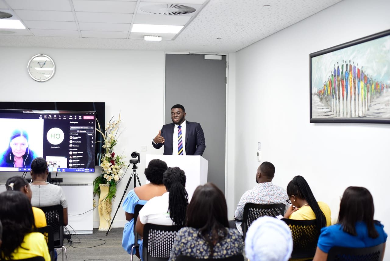 Yeshua Russel — Leading Inclusive Procurement Workshop at SCB, Accra, Ghana